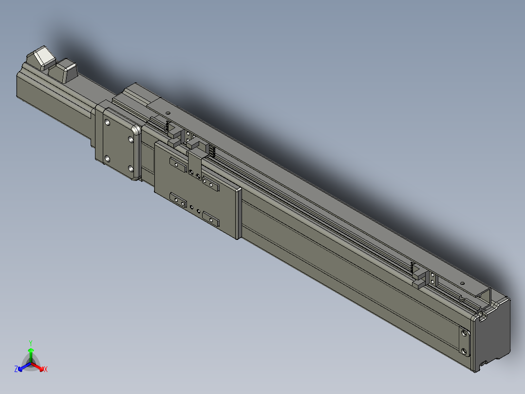 VF丝杆传动-一般环境VT5-L10-C-S240-BC-P10-C4正等轴测图