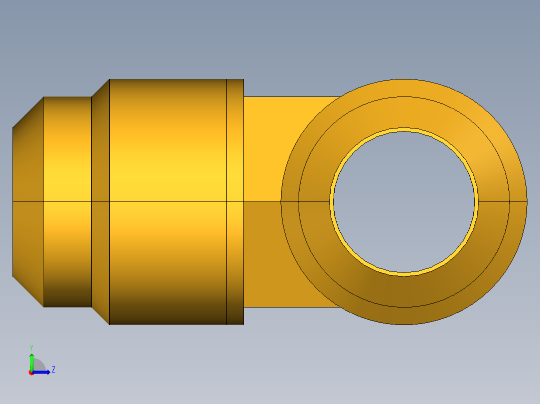 扩口式工业通用硬管接头Union Tee 144F-10左视图