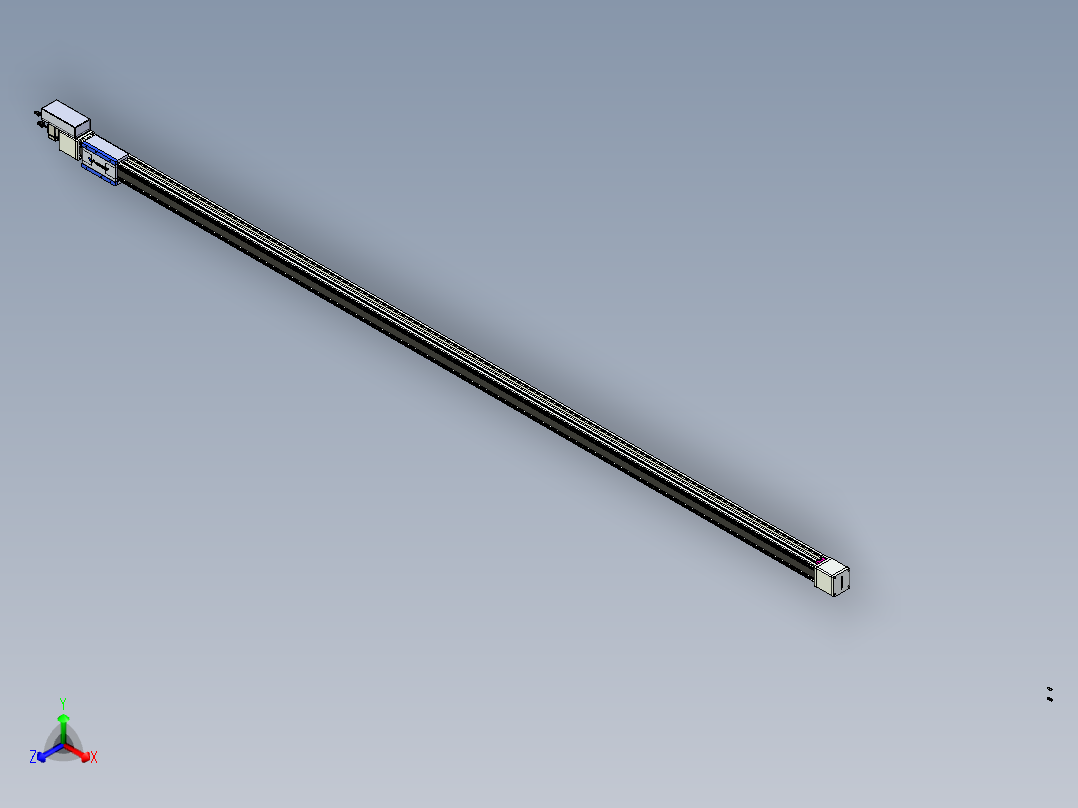 威洛博LB.GB同步带传动--欧规系列GB8-L96-S3750-BR-P40正等轴测图