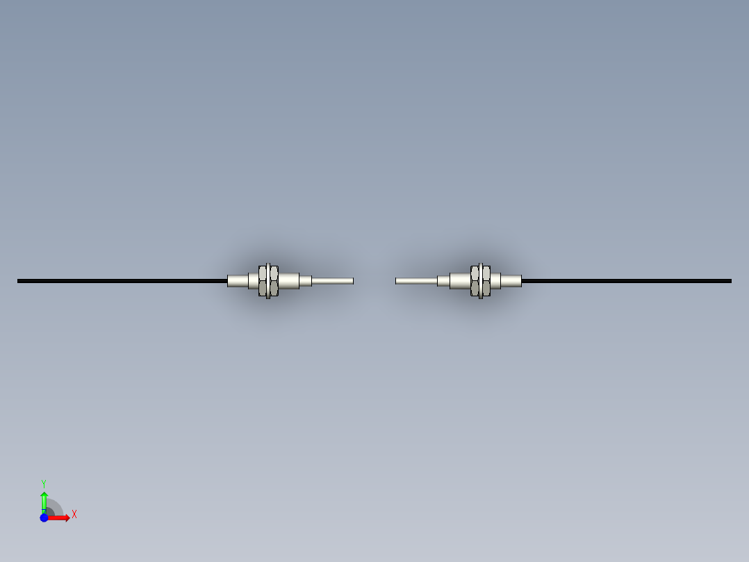 光纤元件对射型FT-D419-I前视图
