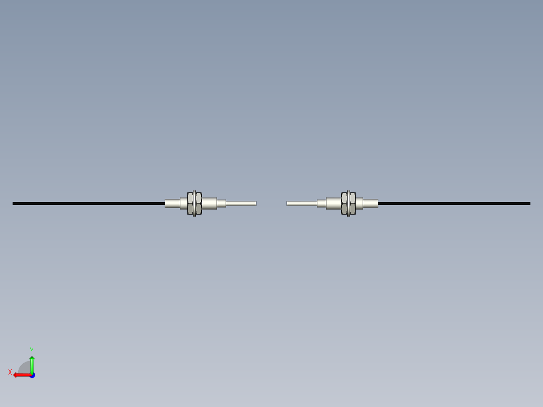 光纤元件对射型FT-D419-I后视图