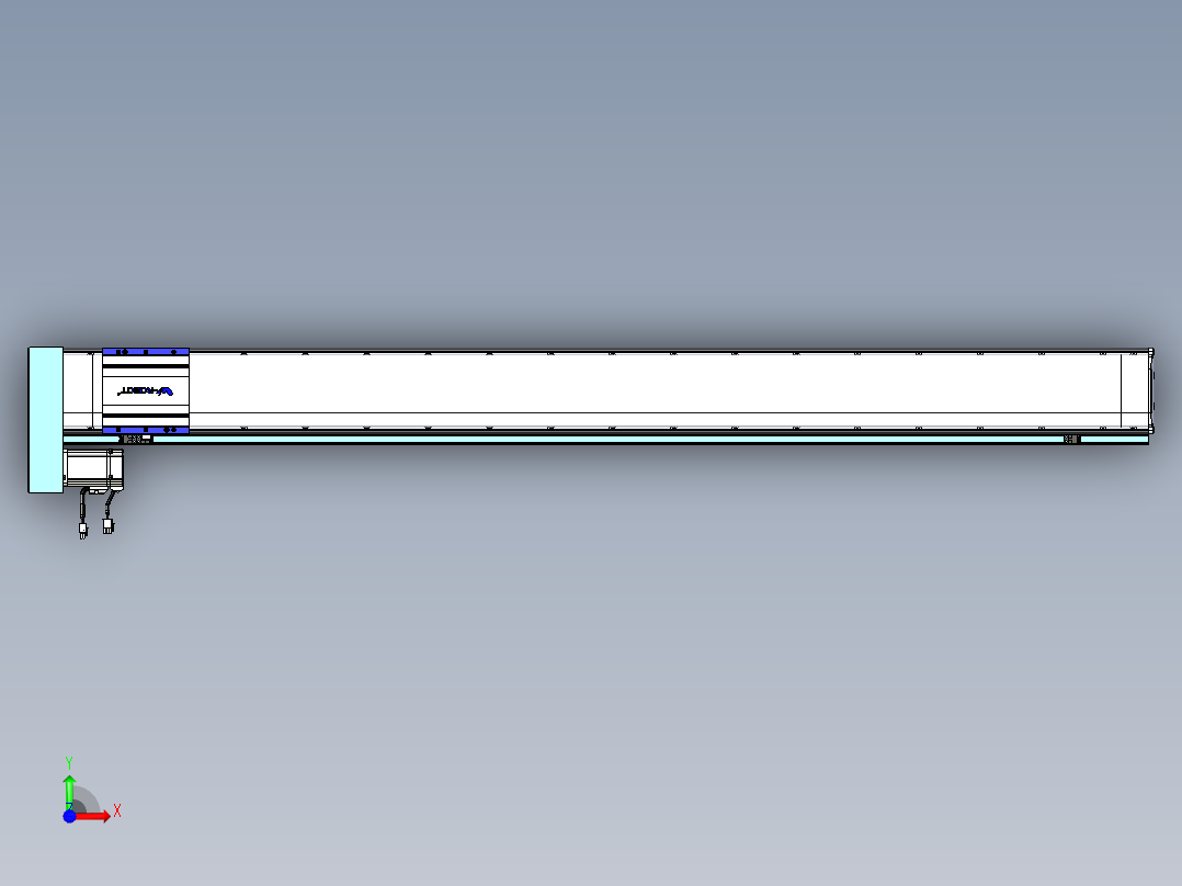 VF丝杆传动-一般环境VF14-Lxx-C-S1500-BL-ZP40-C3前视图