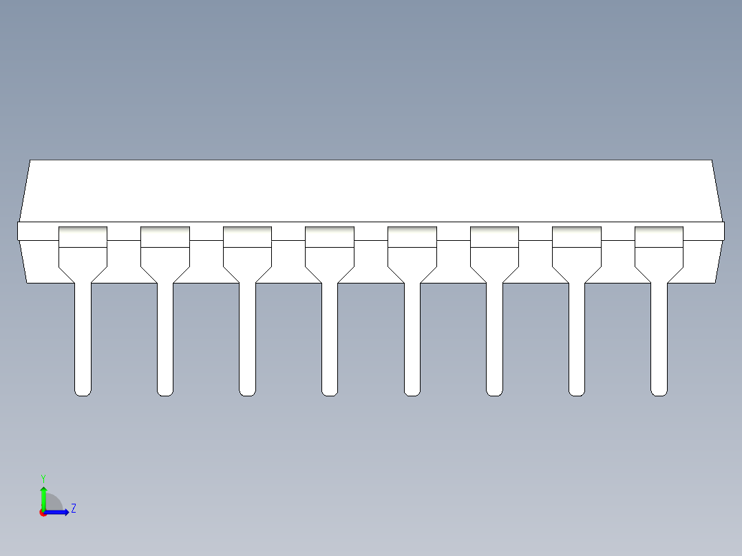电容器 二极管 电阻器-IGES Resistor 330 Ohm 4116R-1-331LF左视图