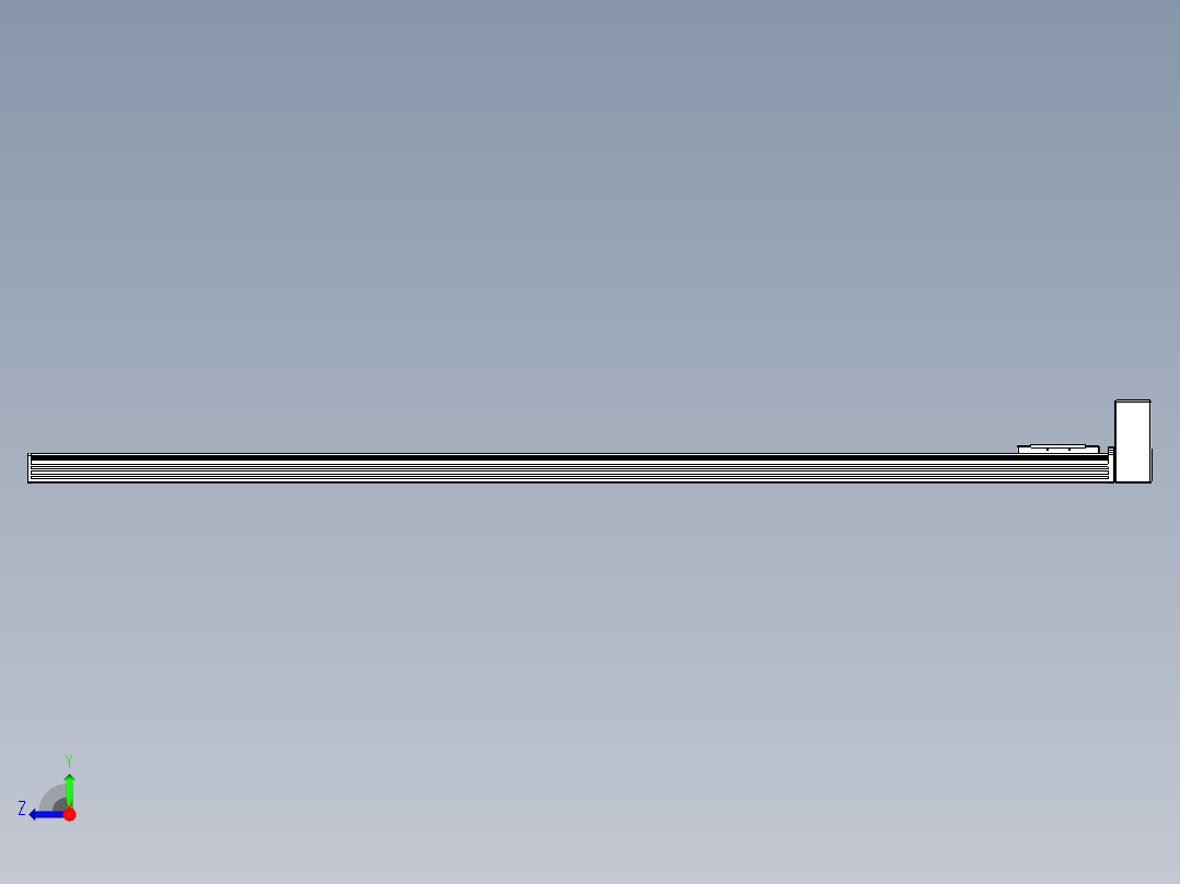 同步带全封闭直线模组TPA-HCB-110D-90-L1750-LU-C-P40-N3右视图
