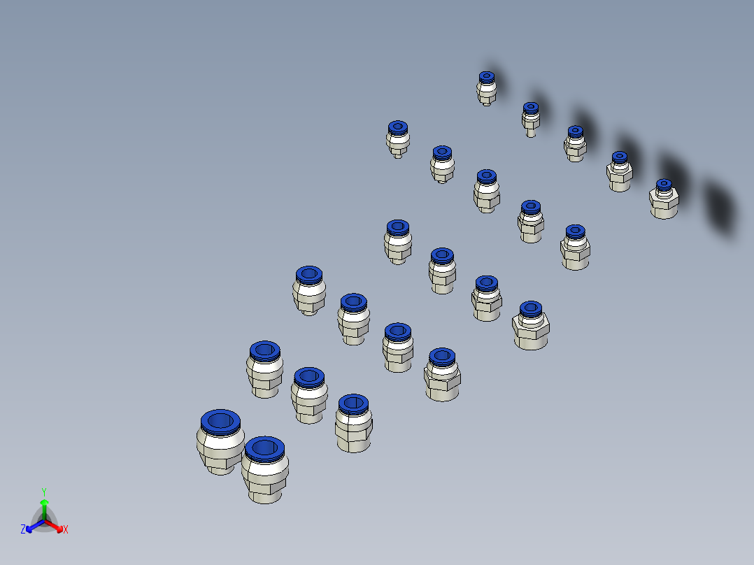 CONEXÃO RETA.STEP正等轴测图