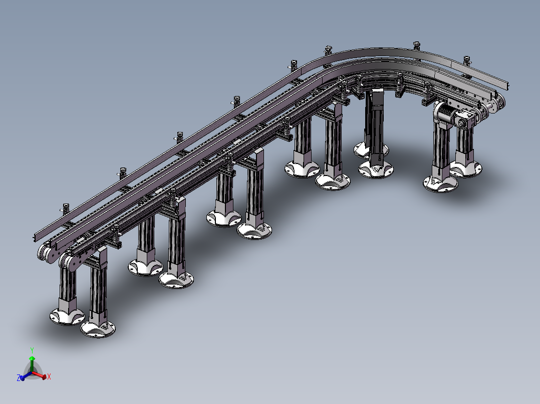 柔性输送机主视图