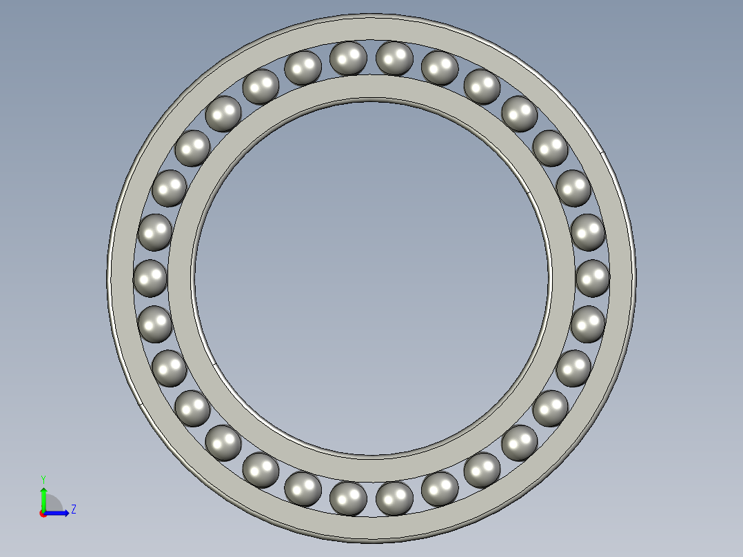 深沟球轴承6048左视图