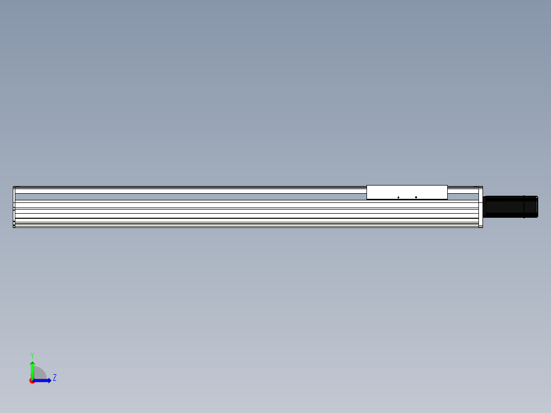 Toyo东佑达直线模组-ETH22-950-BC-400W+煞車左视图