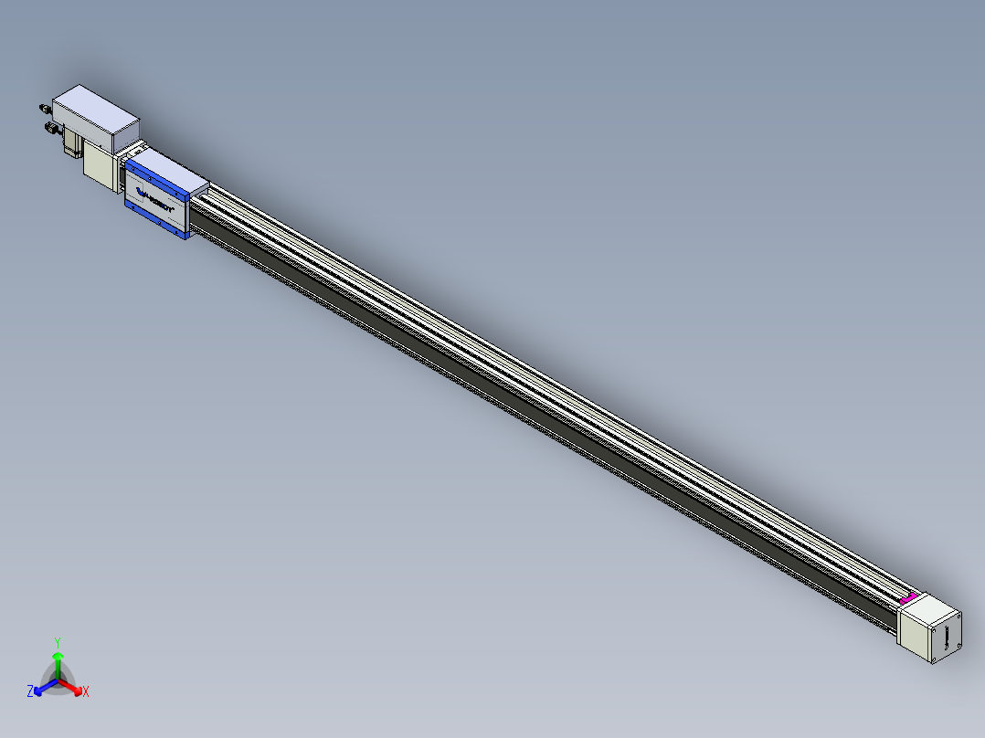 威洛博LB.GB同步带传动--欧规系列GB8-L96-S2100-BR-P40主视图