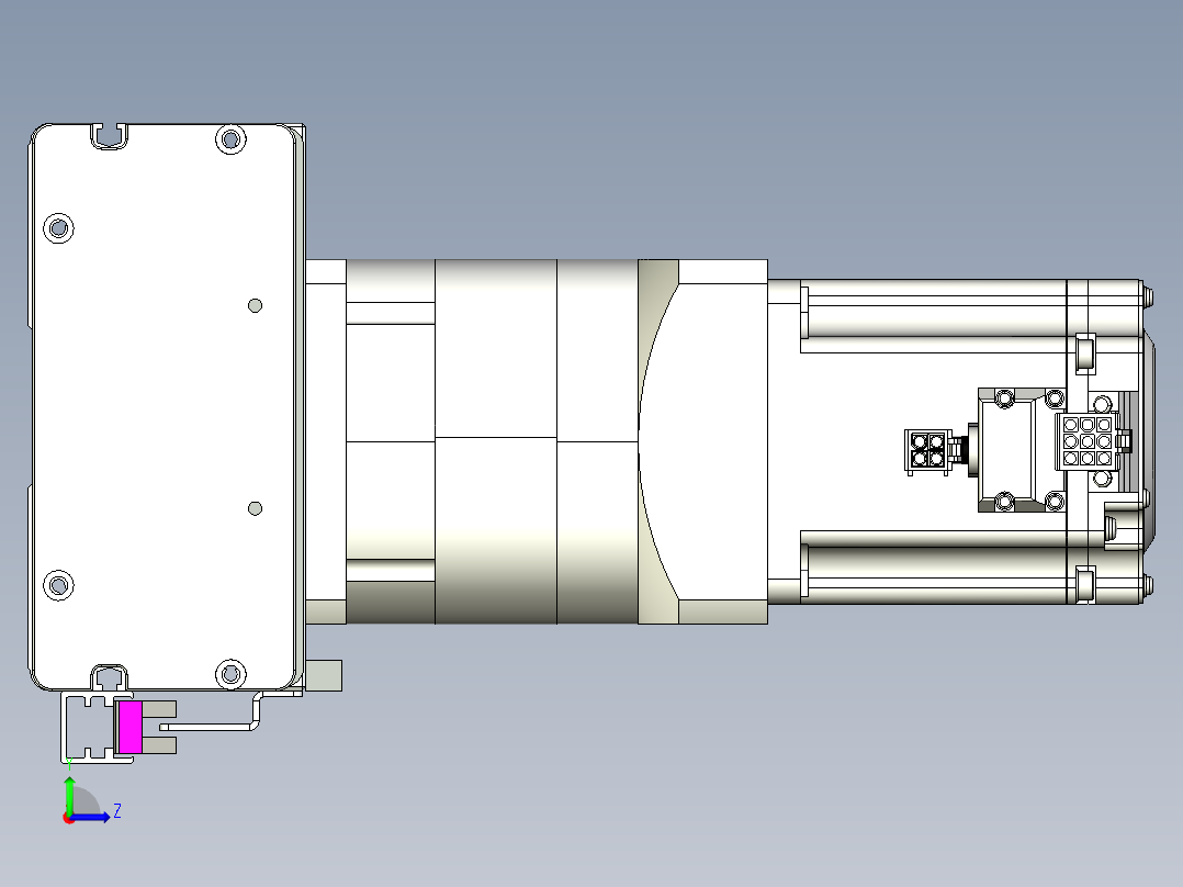 威洛博VG 系列模组VG14-L45π-S200-BC-ZP40B-C3-K左视图
