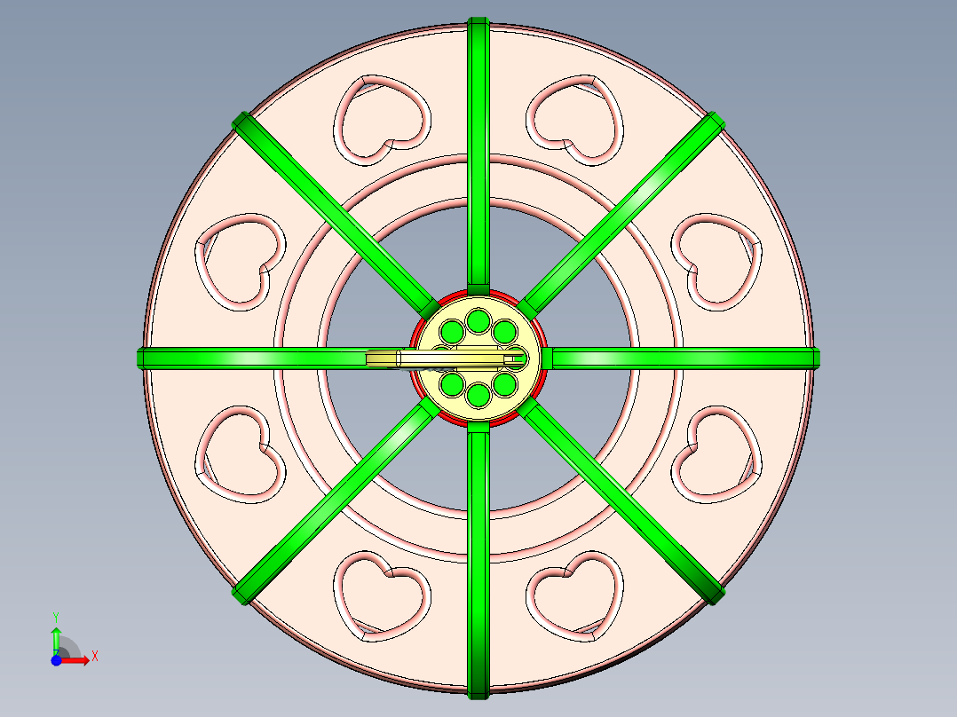 爱——苹果笔架前视图