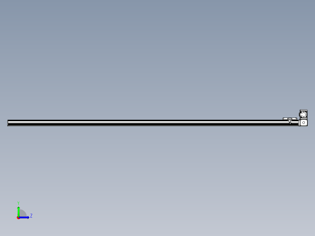 同步带全封闭直线模组TPA-HCB-105D-90-L2450-RU-Y-P20-N3左视图
