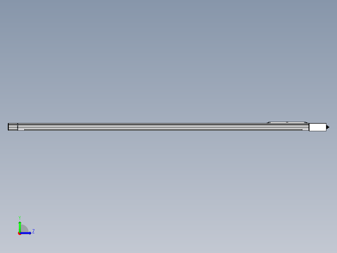 Toyo东佑达直线模组-M65-M-L52-2250-L-T40-C4左视图