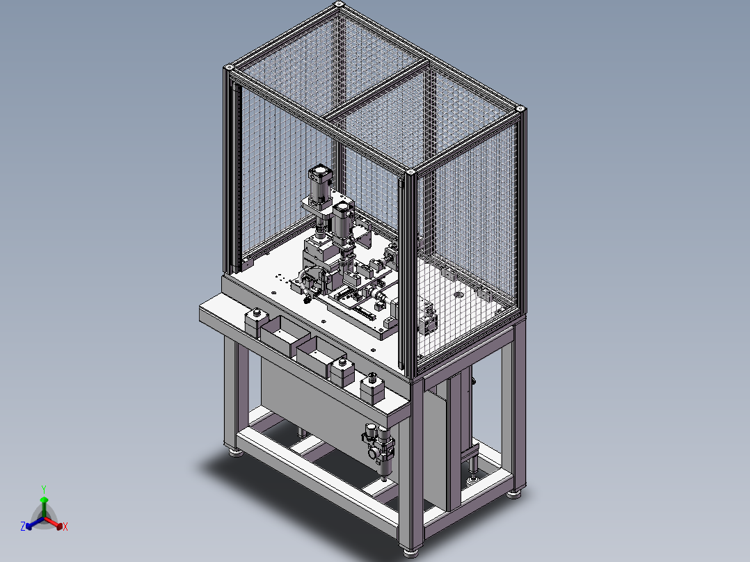 半自动管路装配主视图