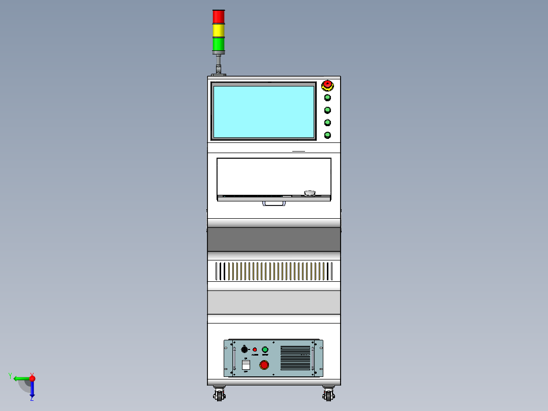 操作控制台A4前视图