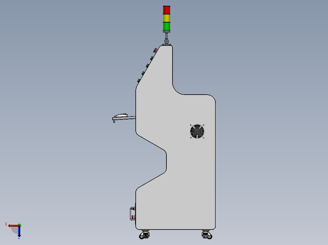 操作控制台A4右视图