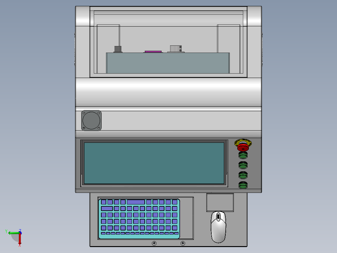 操作控制台A4俯视图