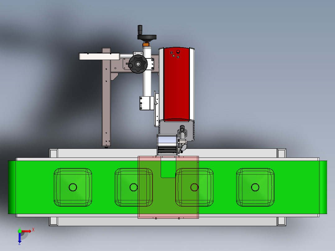 倾斜打标平台sw18可编辑主视图