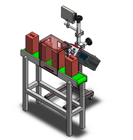 倾斜打标平台sw18可编辑