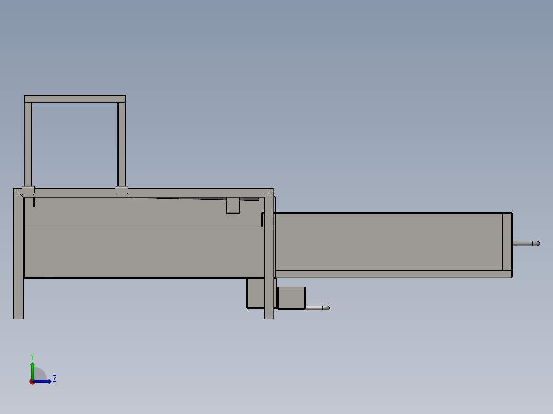 Churrasqueira烧烤架3D数模图纸 Solidworks设计 附x_t左视图