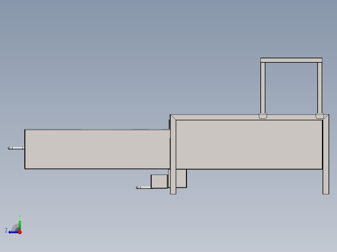 Churrasqueira烧烤架3D数模图纸 Solidworks设计 附x_t右视图