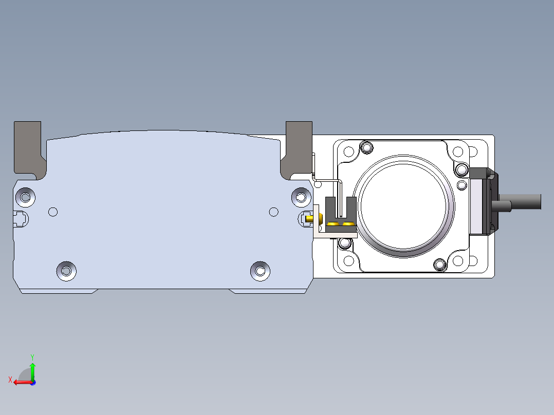 MTH丝杆半封闭模组MT136BS-BR-400W后视图