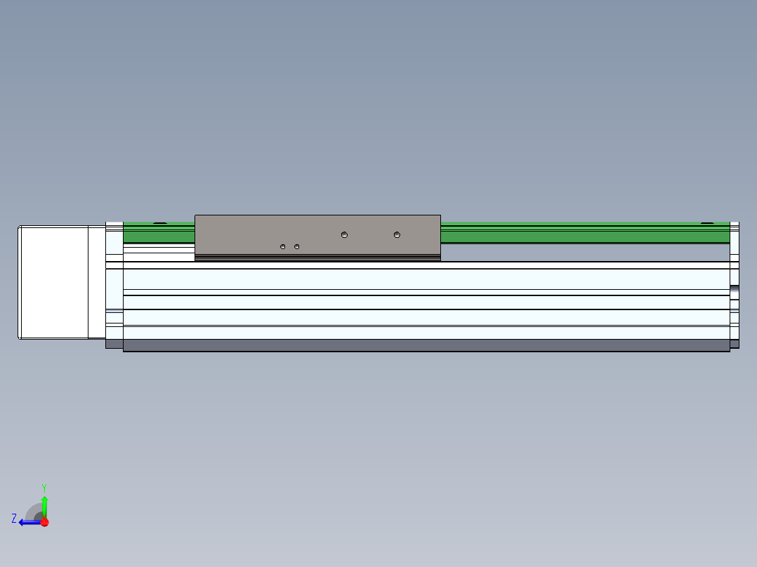 MTH丝杆半封闭模组MT136BS-BR-400W右视图