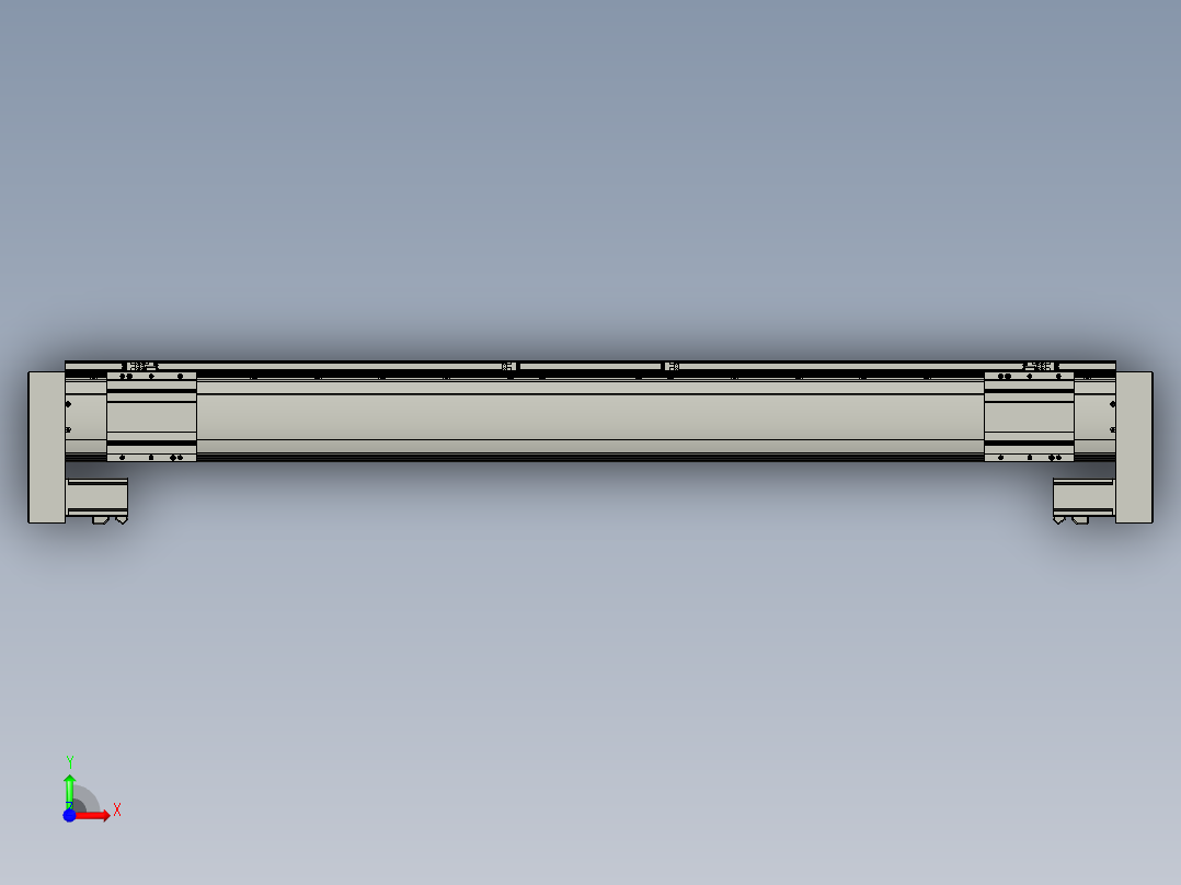 威洛博双电机滑台-VF14D2-S550-BLR-P40-C6前视图