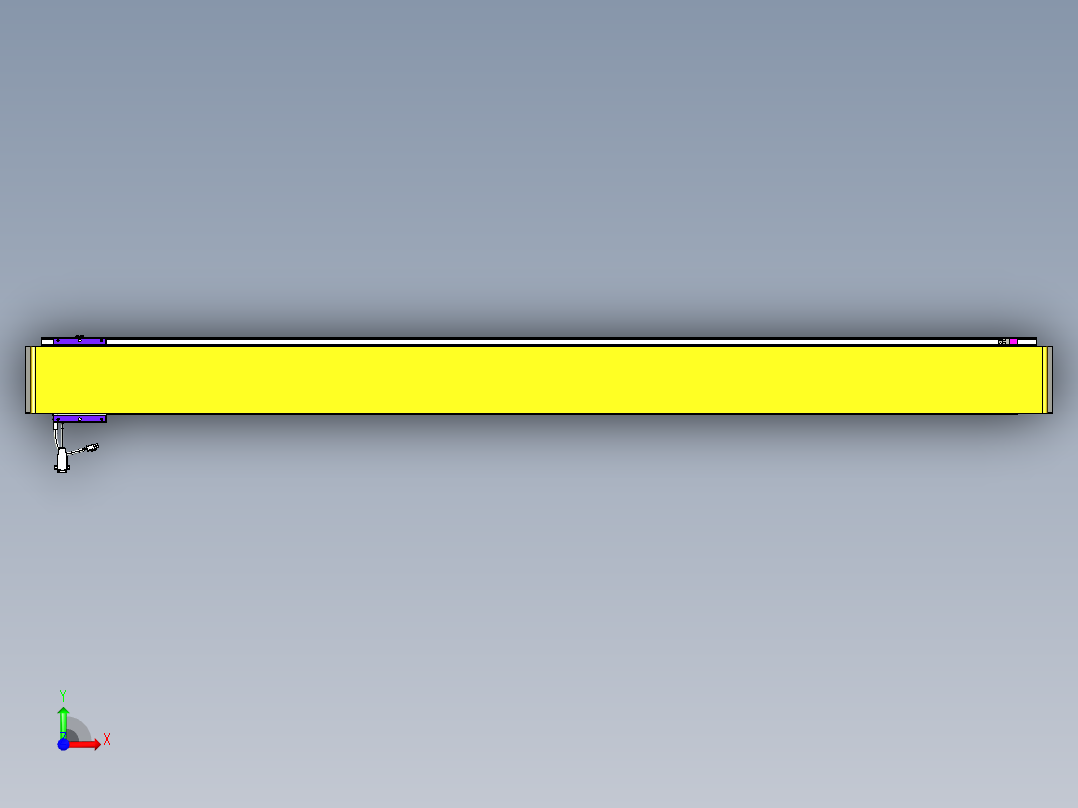 威洛博VL系列直线电机模组-VL14S1-S1900前视图