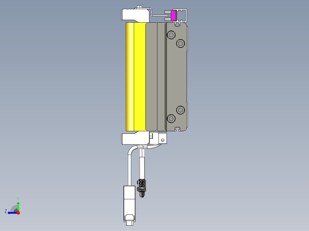 威洛博VL系列直线电机模组-VL14S1-S1900右视图