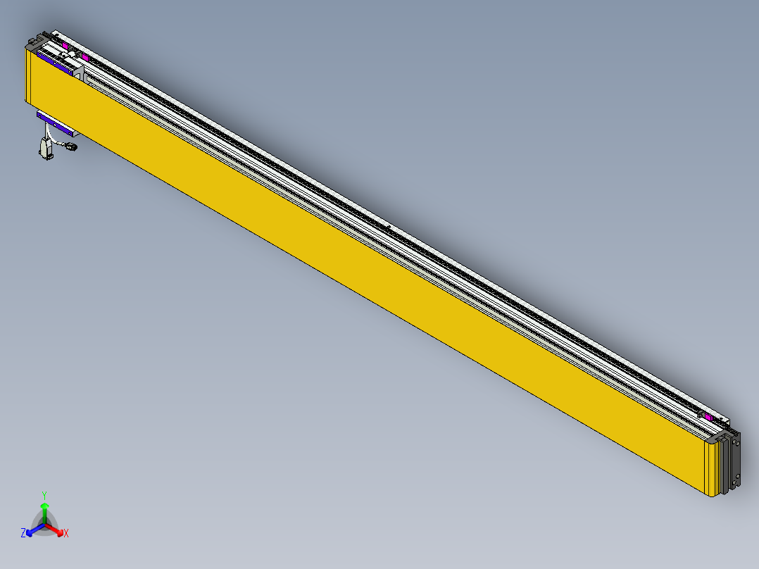 威洛博VL系列直线电机模组-VL14S1-S1900正等轴测图