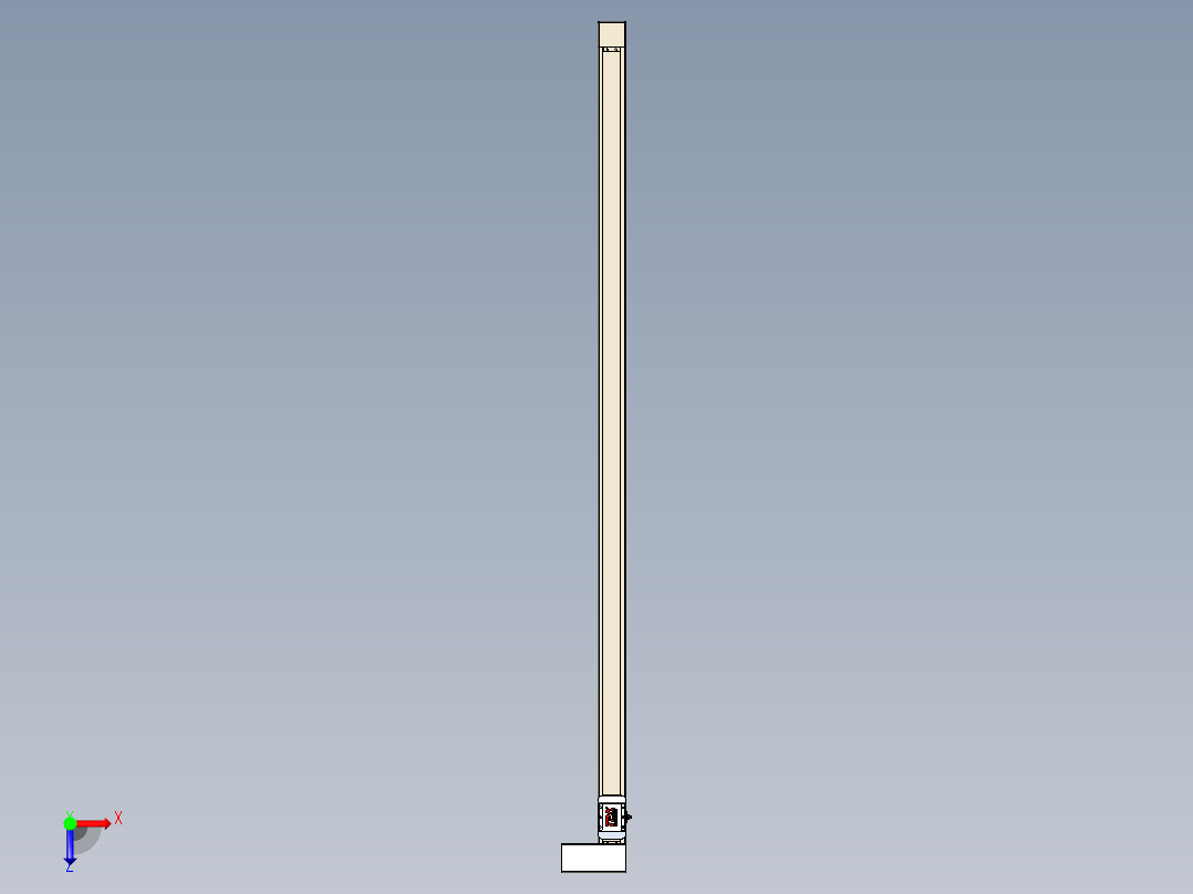 同步带全封闭直线模组TPA-HCB-65S-90-L1700-ML-Y-P10-N3俯视图