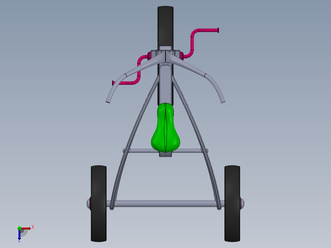 儿童三轮车-6--sw俯视图