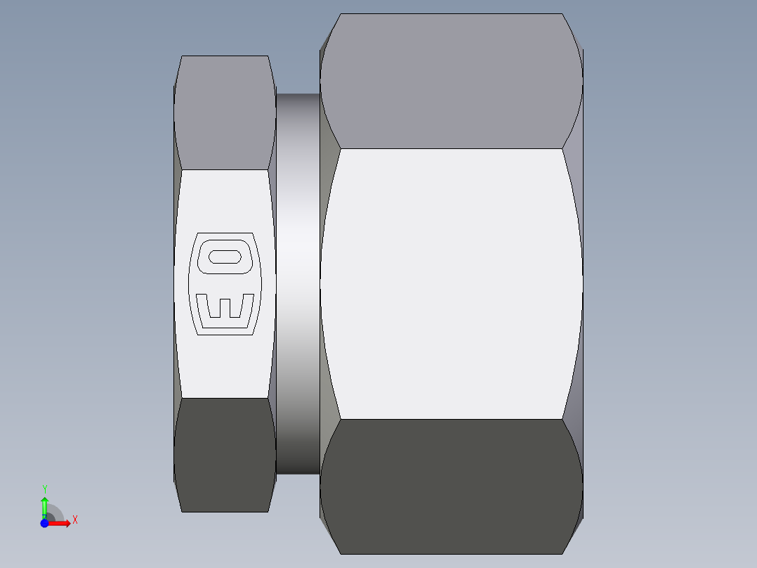 卡套式工业通用硬管接头EO_Blanking_plug_for_tube_ends_ROV18ZL71前视图