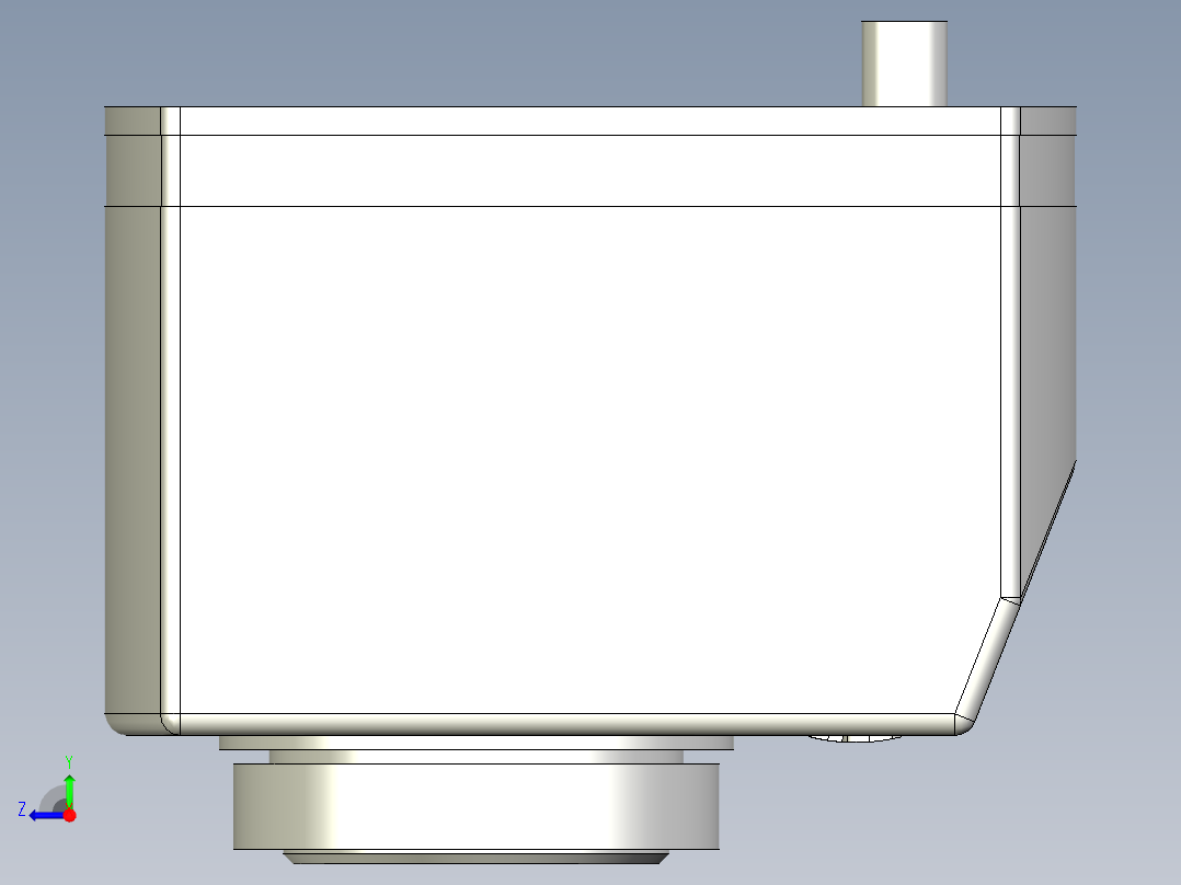 位置顯示器5567-3D多系列多零件图纸模型右视图