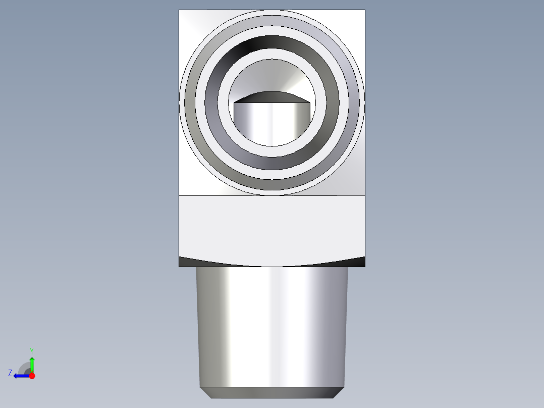 卡套式工业通用硬管接头EO_Male_stud_elbow_WE10LRCFX右视图