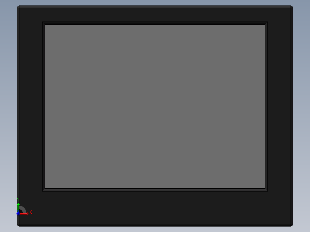 8.4”触摸显示屏外观设计前视图