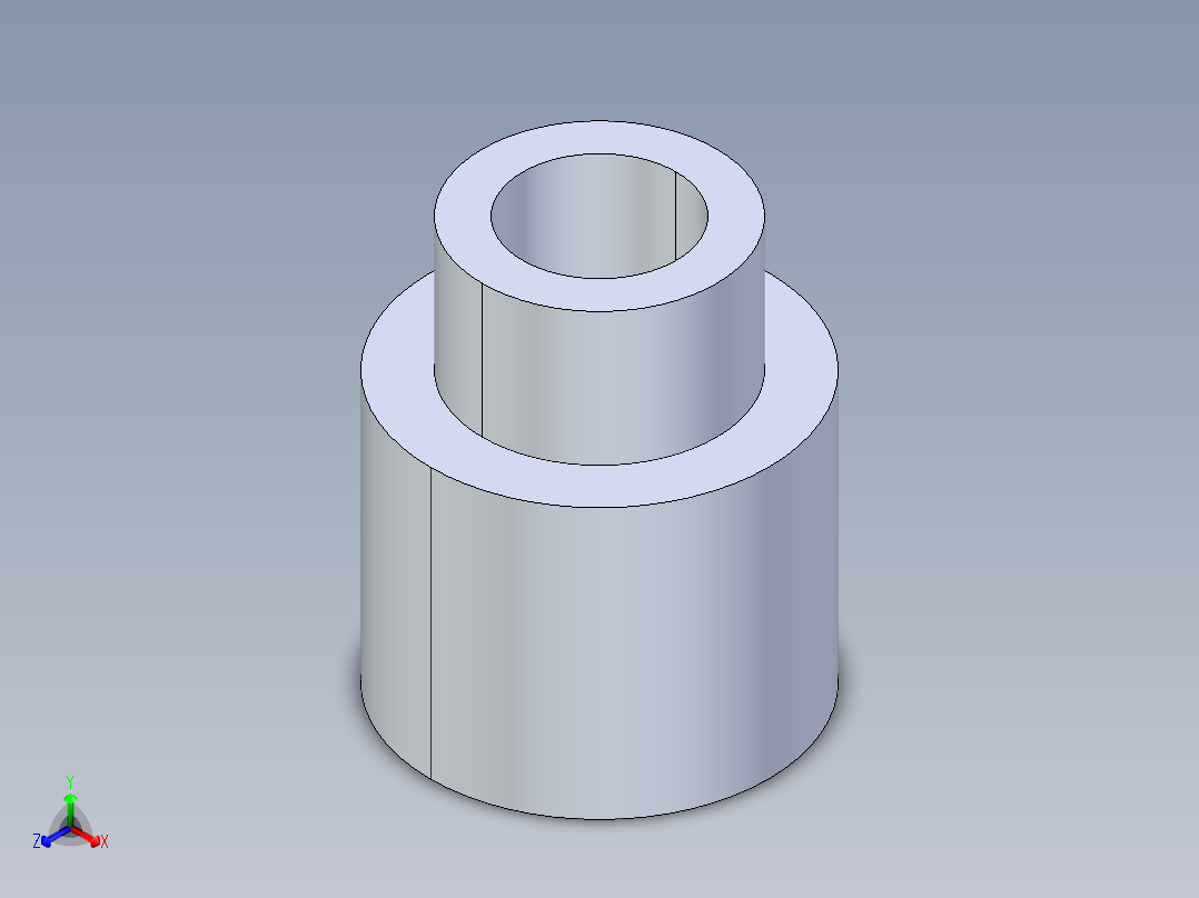 CPVC管件11-Sch80_ReducerCoupling_SxS_9829-130_1in x 0.5in正等轴测图
