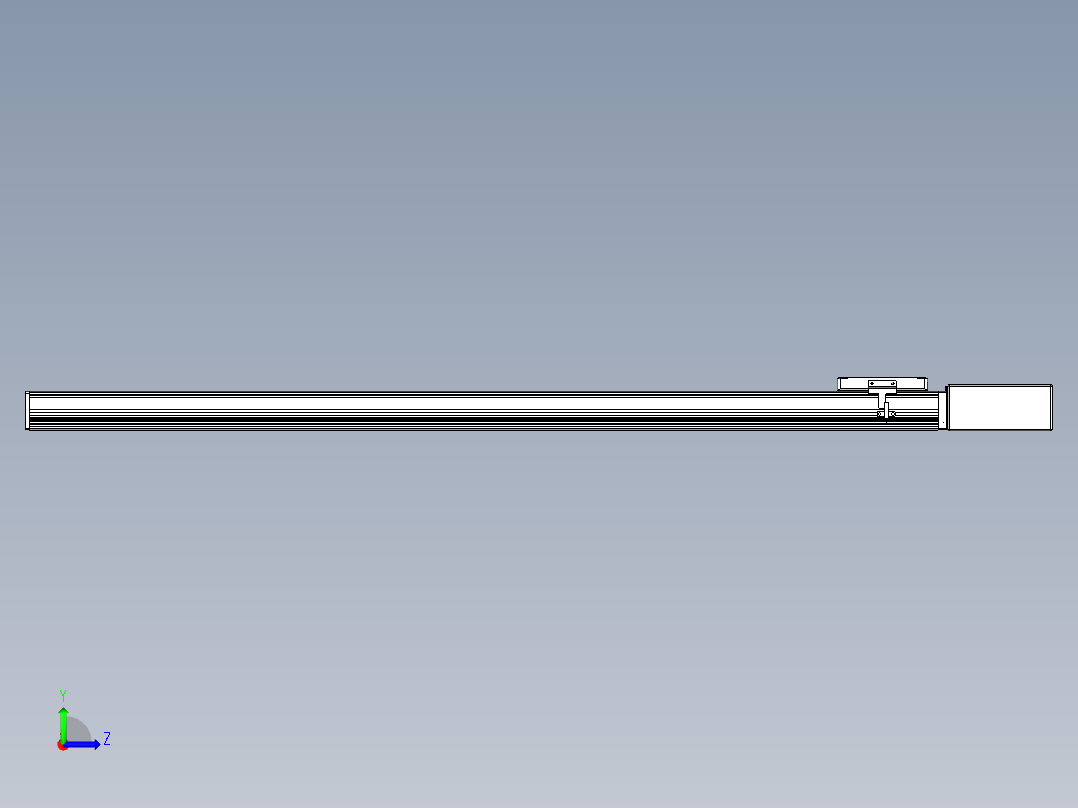 同步带全封闭直线模组TPA-HCB-105D-90-L1100-ML-C-P20-N3左视图