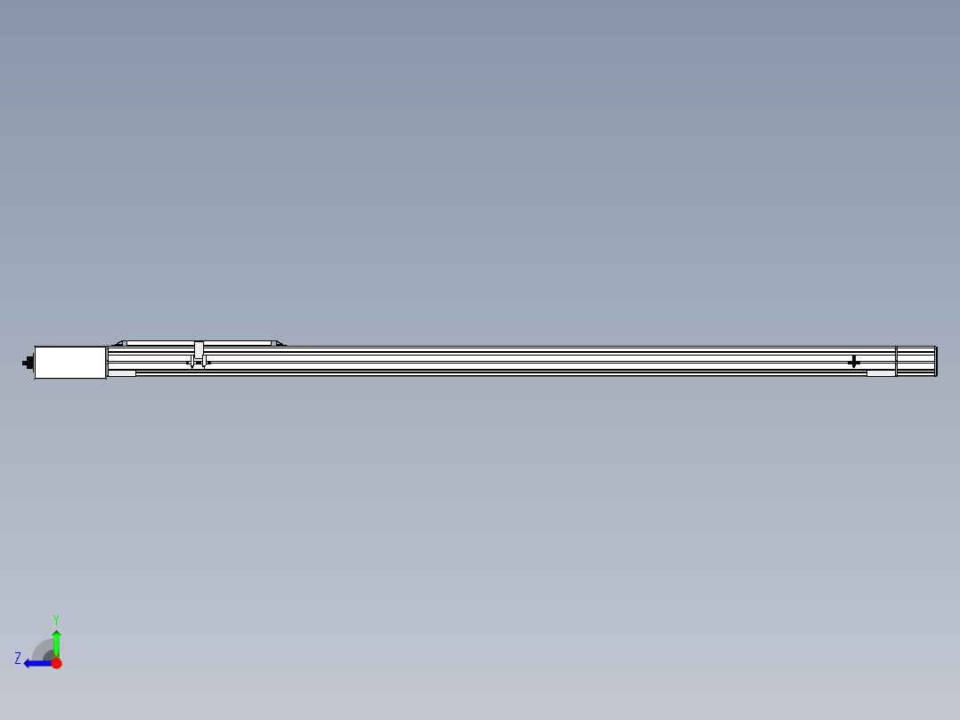 Toyo东佑达直线模组-M65-M-1300-R-M40-C4右视图