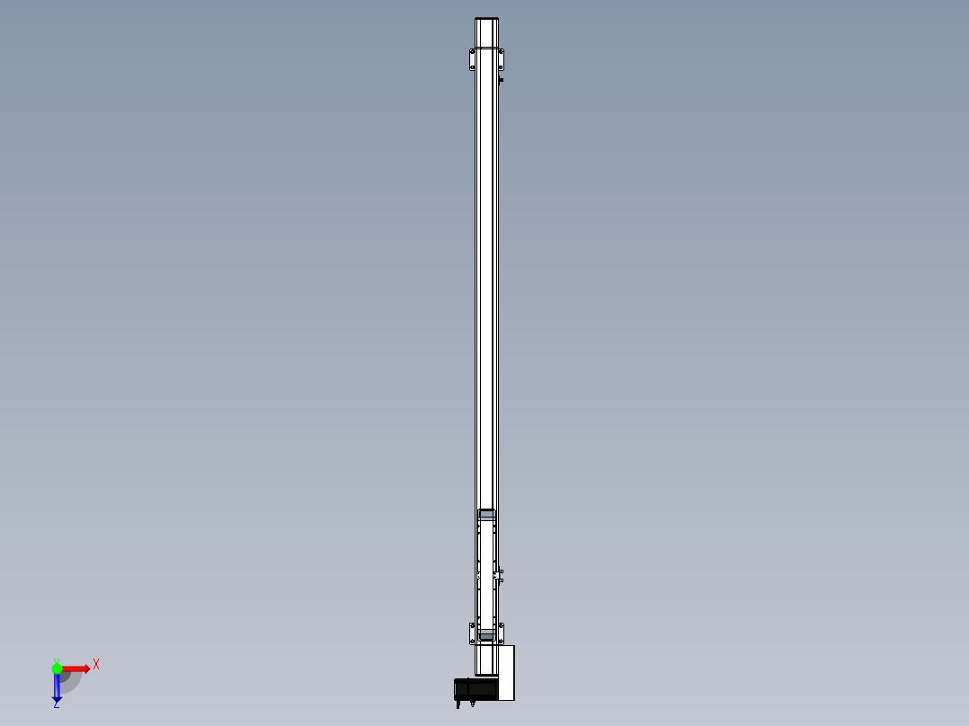 Toyo东佑达直线模组-M65-M-1300-R-M40-C4俯视图