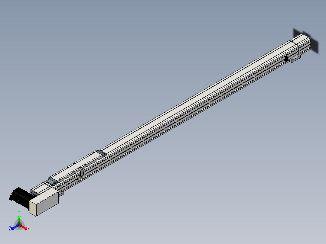 Toyo东佑达直线模组-M65-M-1300-R-M40-C4正等轴测图