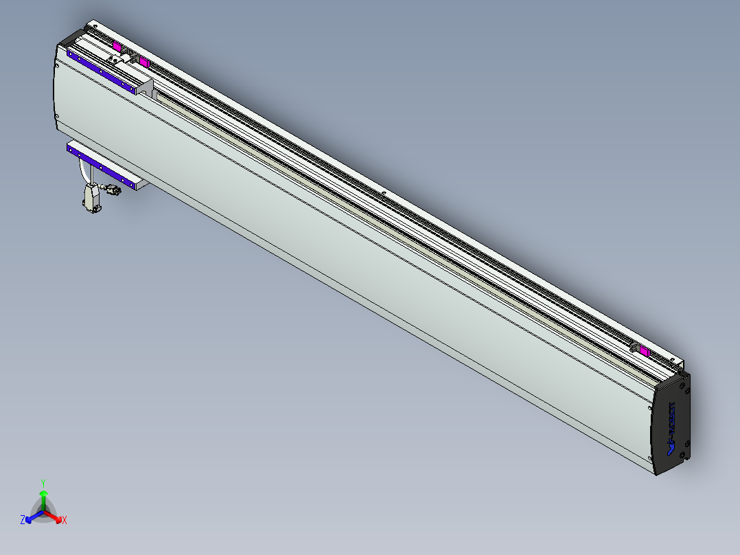 威洛博VL系列直线电机模组-VL17E2-S1150主视图