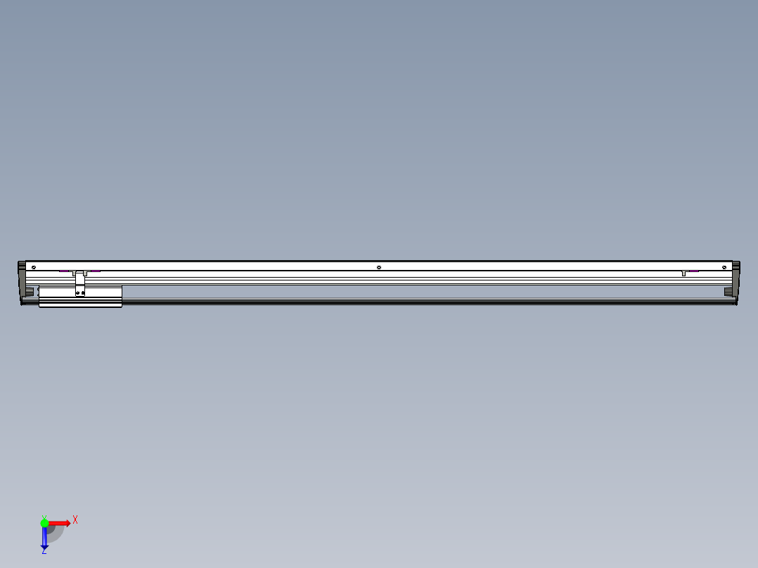 威洛博VL系列直线电机模组-VL17E2-S1150俯视图