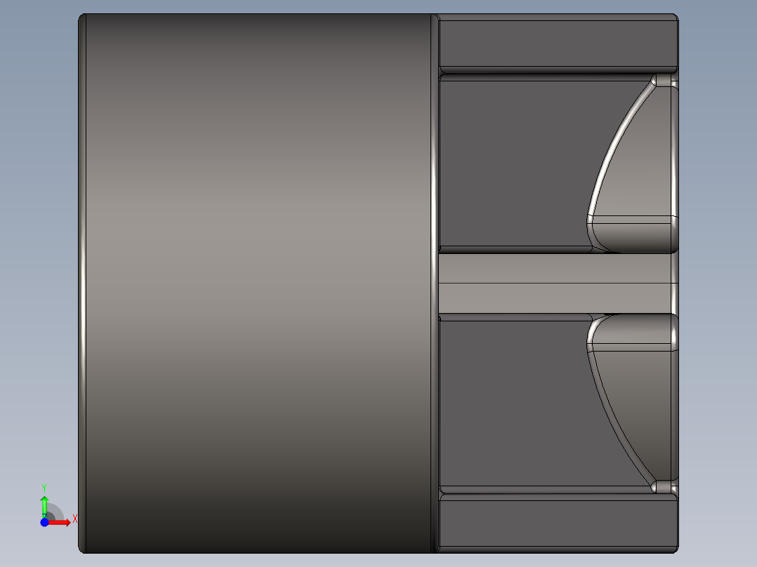 气缸电机-2854 Dark Stone Technic Engine Crankshaft Centre前视图