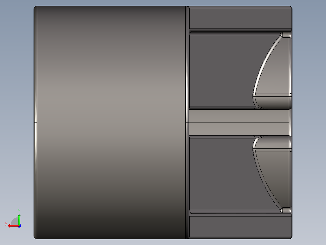 气缸电机-2854 Dark Stone Technic Engine Crankshaft Centre后视图