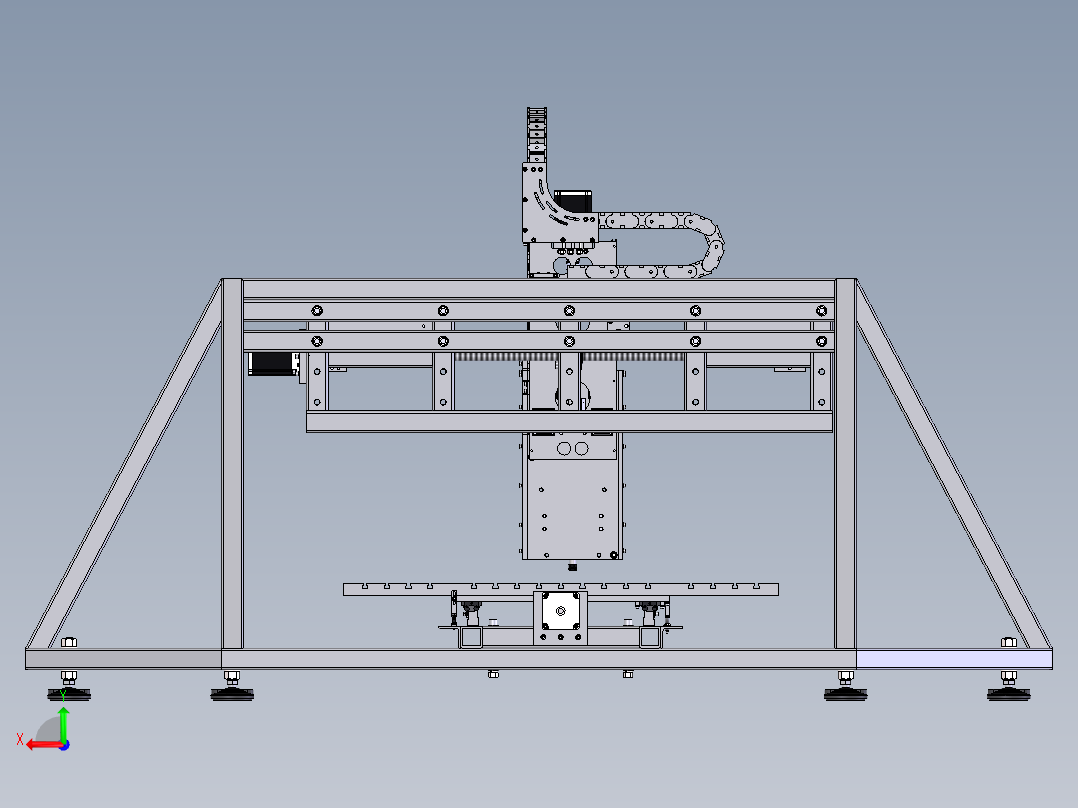 CNC加工中心后视图