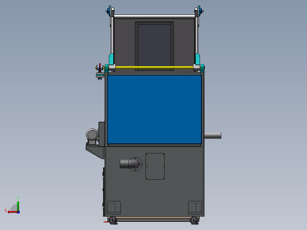 特殊切断机后视图