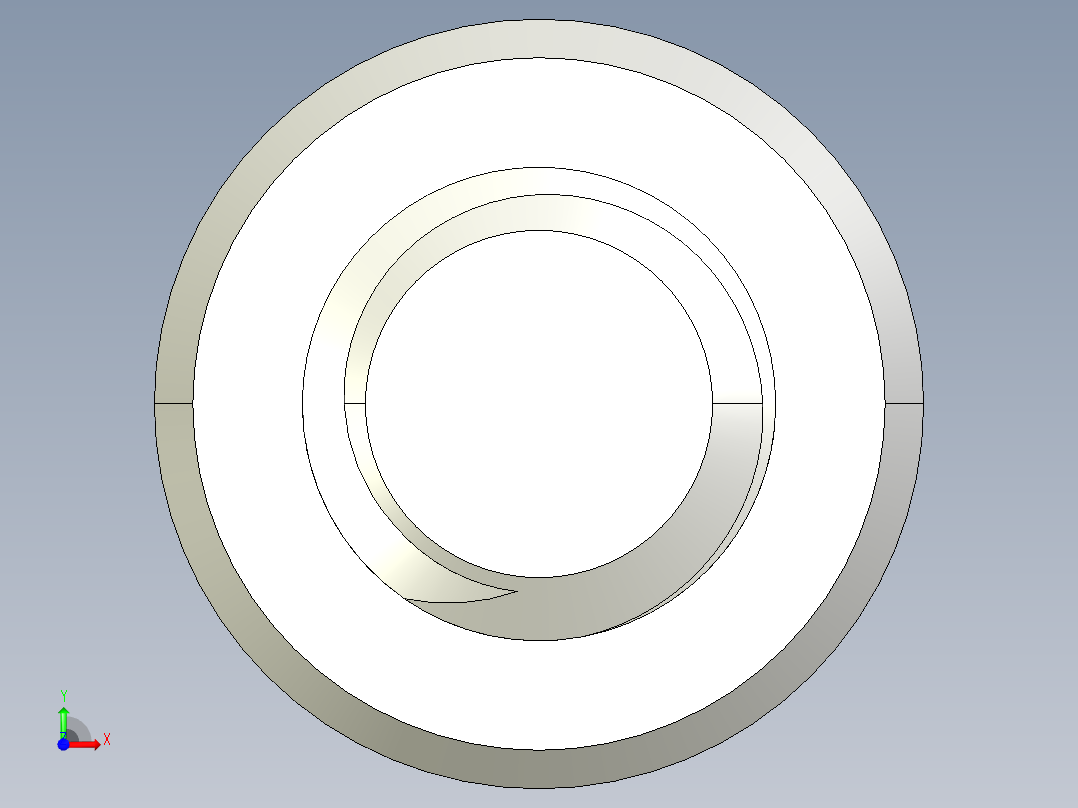 M8 x 1.25mm Thread 8mm LONG SOCKET HEAD CAP SCREW.IGS前视图