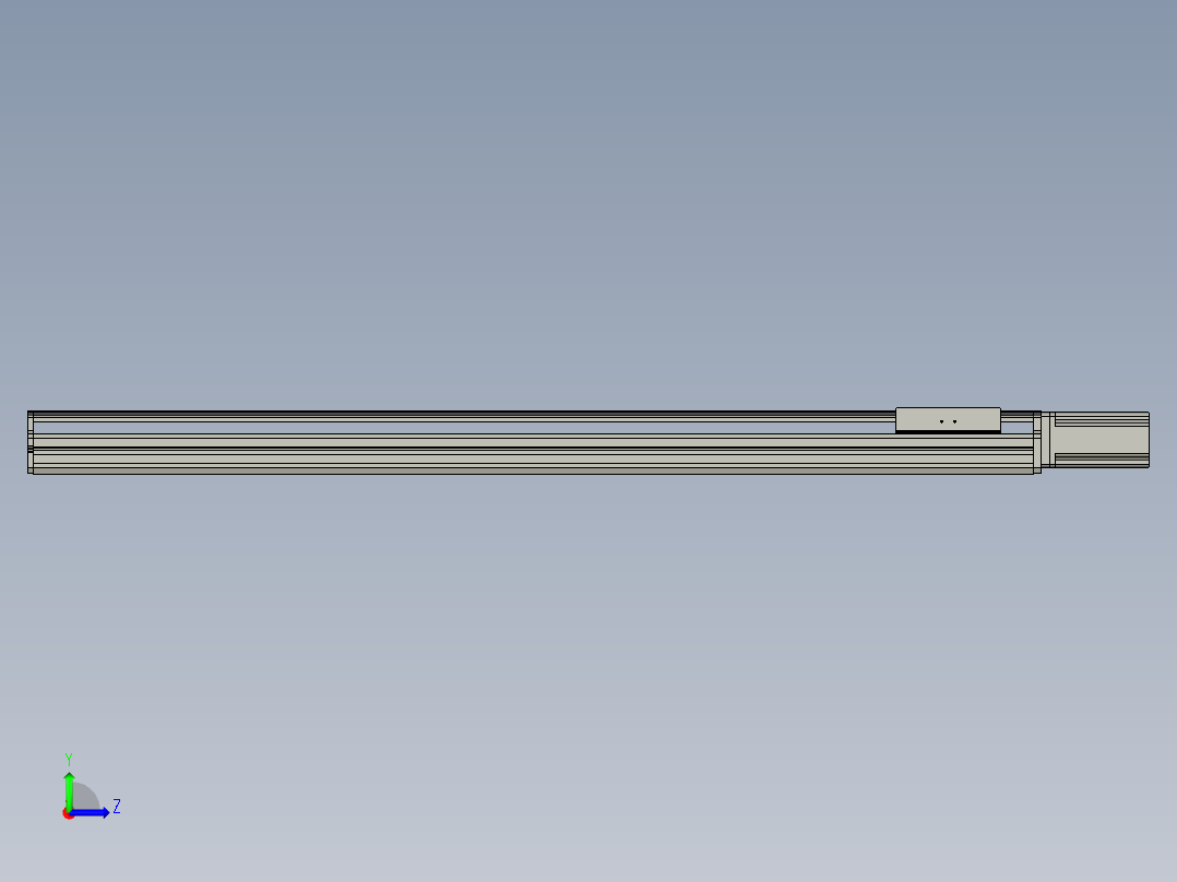 东锦丝杆传动-直线滑台模组DH170-C-L10-S1200-BC-P750W-C3左视图